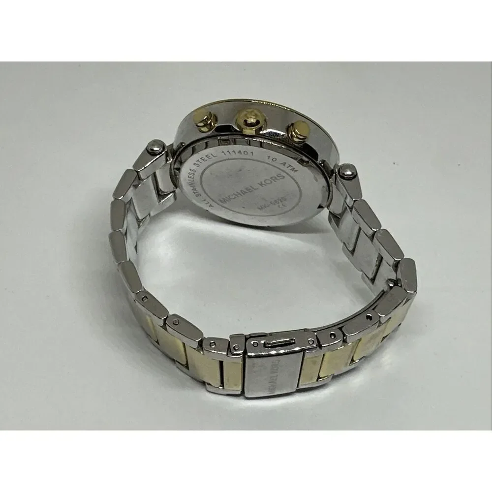 Michael Kors Parker MK5626 Women's Two-Tone Glitz Analog Dial Quartz Watch NUL46
